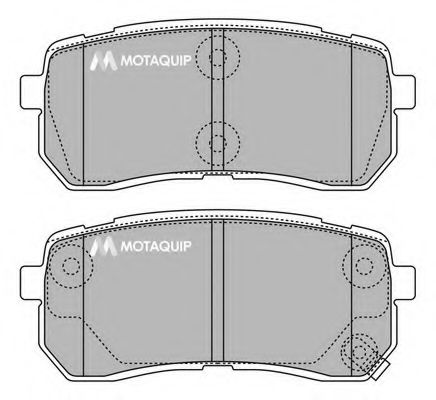 Тормозные колодки MOTAQUIP LVXL1421