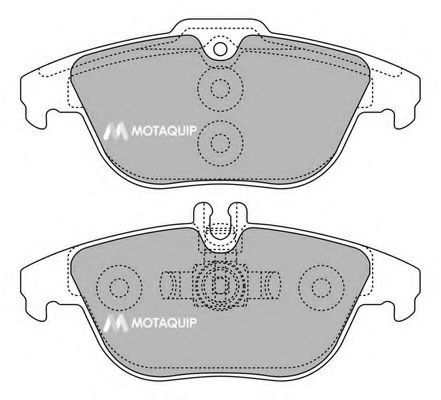 Тормозные колодки MOTAQUIP LVXL1425