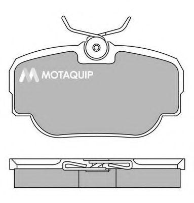 Тормозные колодки MOTAQUIP LVXL167