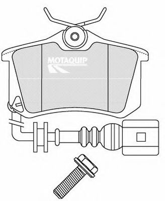 Тормозные колодки MOTAQUIP LVXL1704