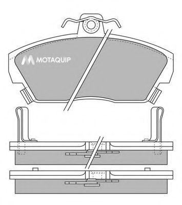 Тормозные колодки MOTAQUIP LVXL532 Тормозные колодки MOTAQUIP LVXL532