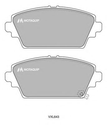 Тормозные колодки MOTAQUIP LVXL643