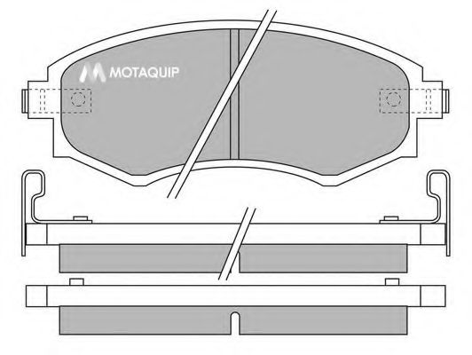 Тормозные колодки MOTAQUIP LVXL645