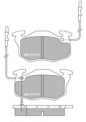 Тормозные колодки MOTAQUIP LVXL671