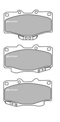 Тормозные колодки MOTAQUIP LVXL738