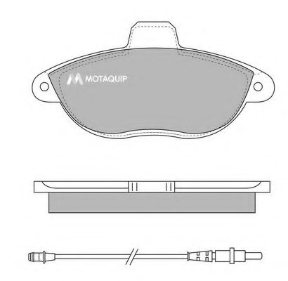 Тормозные колодки MOTAQUIP LVXL971