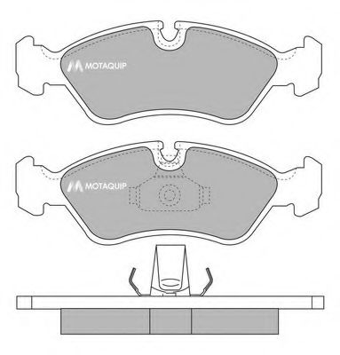 Тормозные колодки MOTAQUIP LVXL986
