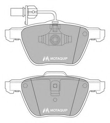 Тормозные колодки MOTAQUIP LVXL1043