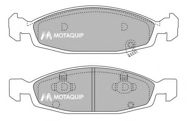 Тормозные колодки MOTAQUIP LVXL1050