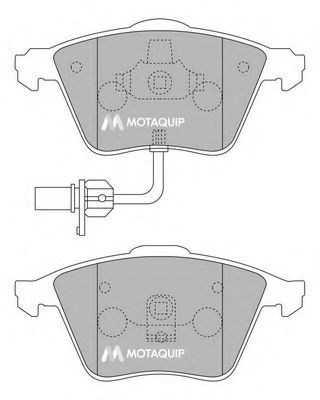 Тормозные колодки MOTAQUIP LVXL1076