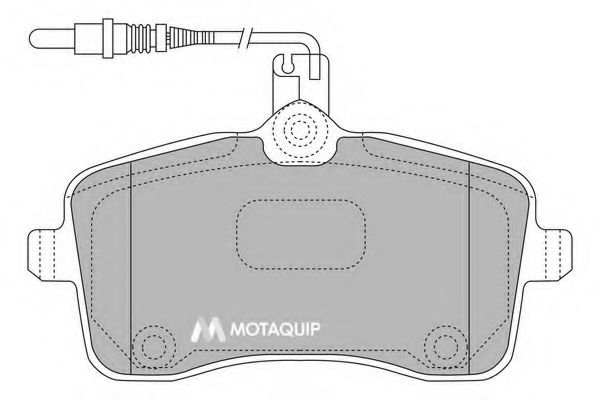 Тормозные колодки MOTAQUIP LVXL1161