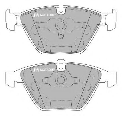 Тормозные колодки MOTAQUIP LVXL1168