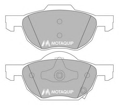 Тормозные колодки MOTAQUIP LVXL1186