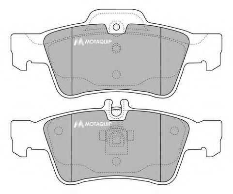 Тормозные колодки MOTAQUIP LVXL1213