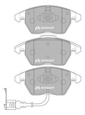 Тормозные колодки MOTAQUIP LVXL1231