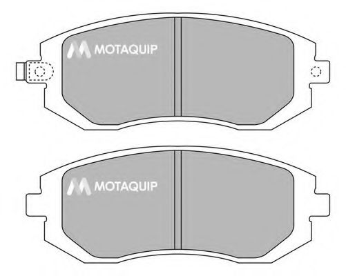 Тормозные колодки MOTAQUIP LVXL1233