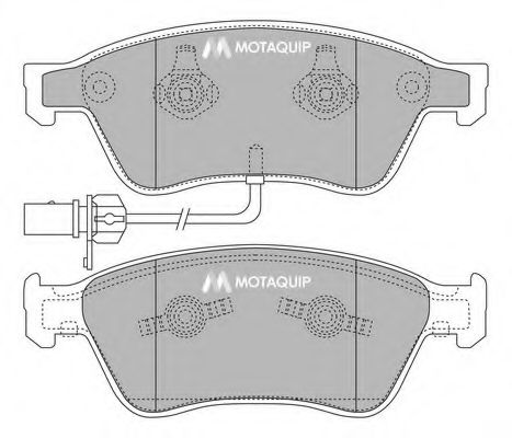 Тормозные колодки MOTAQUIP LVXL1263