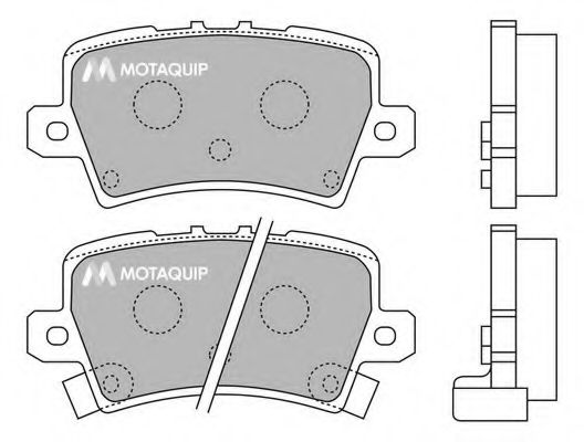 Тормозные колодки MOTAQUIP LVXL1296