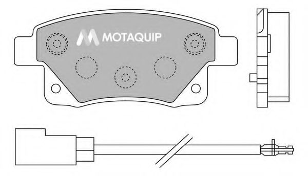 Тормозные колодки MOTAQUIP LVXL1303