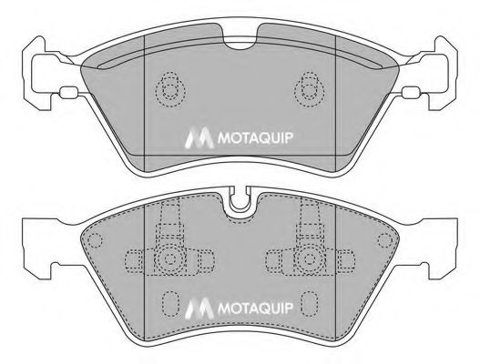 Тормозные колодки MOTAQUIP LVXL1329
