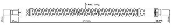 Тормозной шланг MOTAQUIP VBH1135