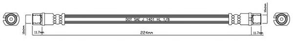 Тормозной шланг MOTAQUIP VBJ224