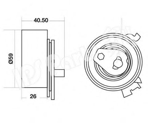 Натяжитель ремня ГРМ GM 90528603