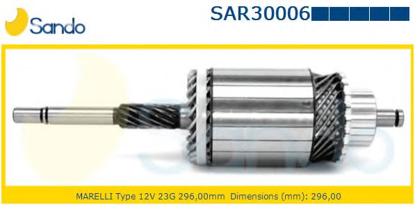 Якорь, стартер sando SAR30006.9