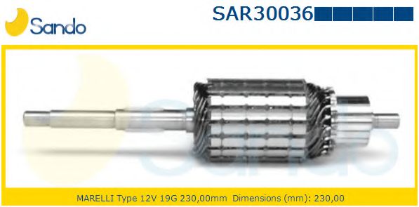 Якорь, стартер sando SAR30036.9