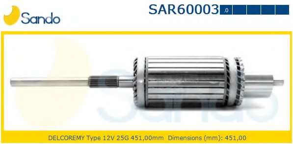 Якорь, стартер sando SAR60003.0