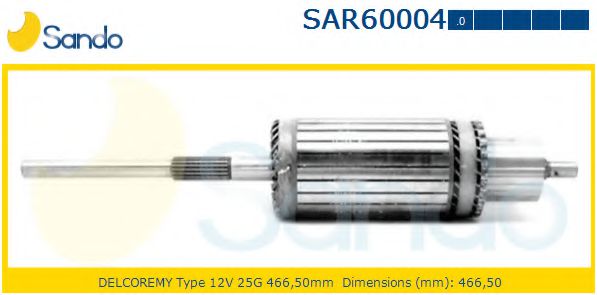 Якорь, стартер sando SAR60004.0