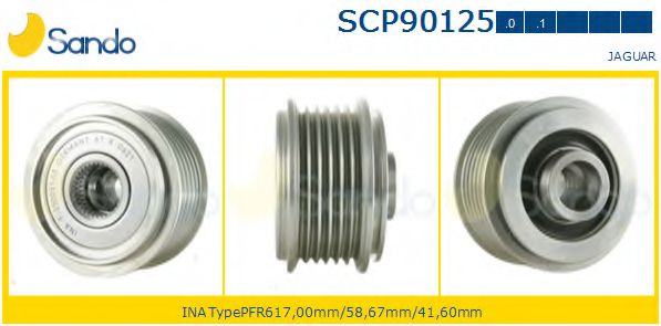 Ременный шкив генератора sando SCP90125.0