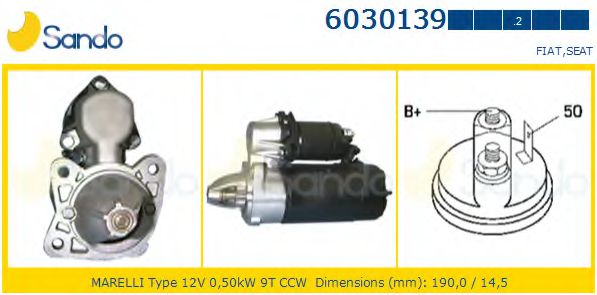 Стартер sando 6030139.2