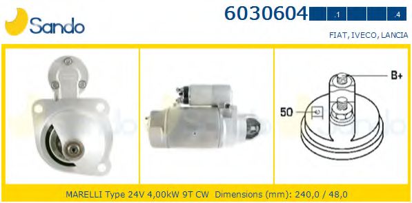 Стартер sando 6030604.1