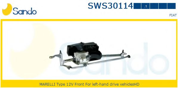 Трапеция стеклоочистителя sando SWS30114.1