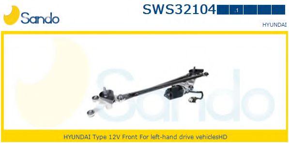 Трапеция стеклоочистителя sando SWS32104.1