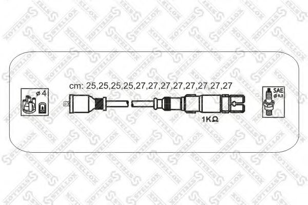 Комплект проводов зажигания STELLOX 10-38436-SX