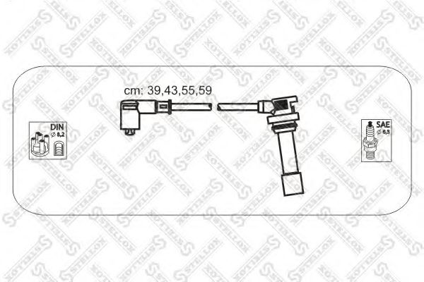 Комплект проводов зажигания STELLOX 10-38459-SX