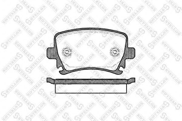 Тормозные колодки STELLOX 1042 000B-SX
