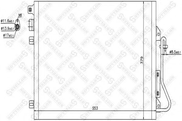 Радиатор кондиционера STELLOX 10-45044-SX
