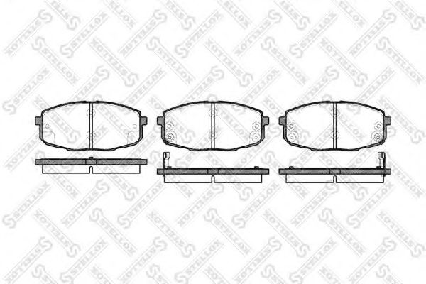 Тормозные колодки STELLOX 1049 002-SX