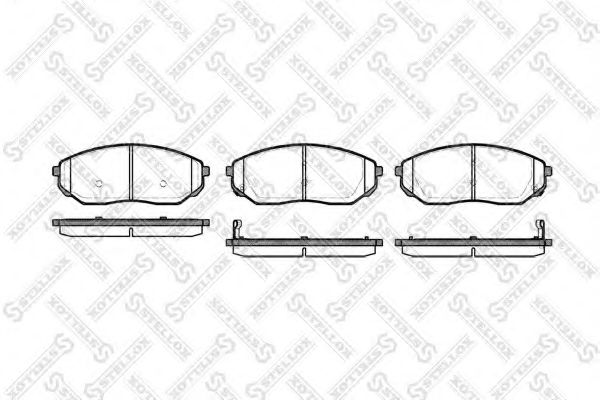 Тормозные колодки STELLOX 1052 002B-SX