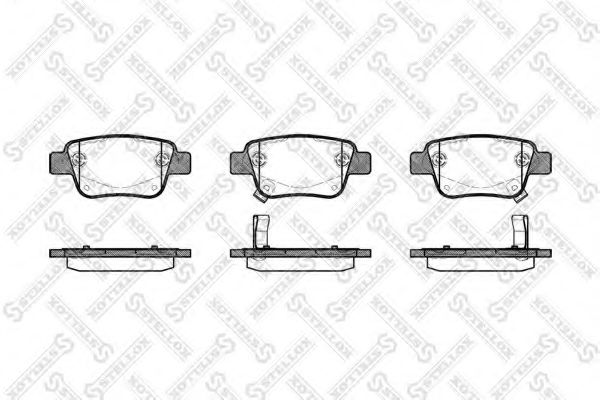 Тормозные колодки STELLOX 1058 002-SX