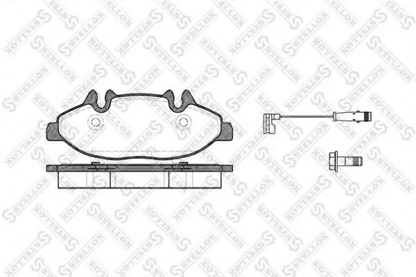 Тормозные колодки STELLOX 1120 002-SX