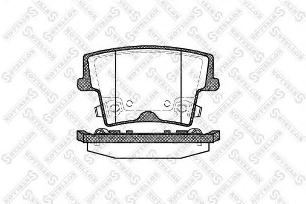 Тормозные колодки STELLOX 1138 008-SX