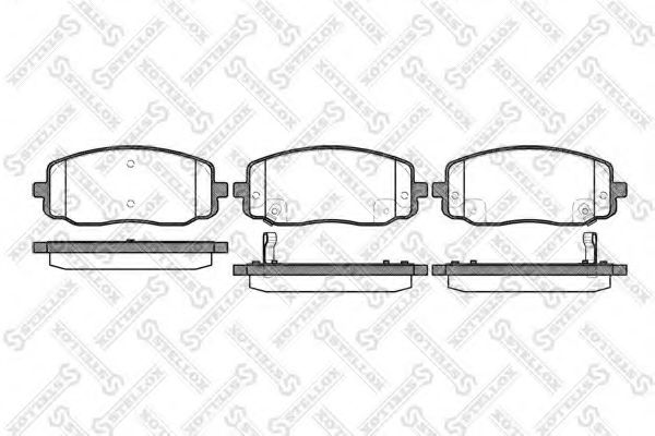 Тормозные колодки STELLOX 1144 002-SX