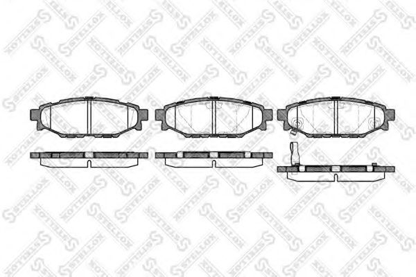 Тормозные колодки STELLOX 1147 001-SX