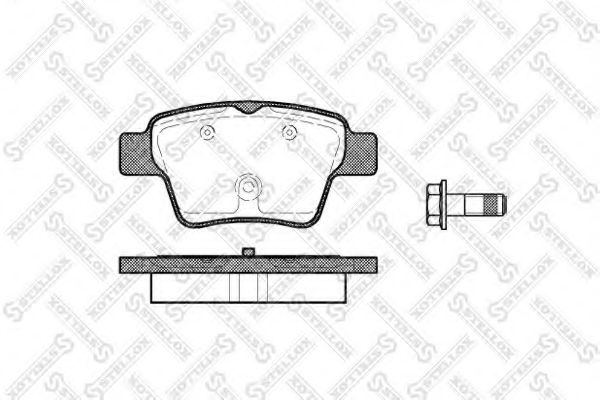 Тормозные колодки STELLOX 1149 000B-SX
