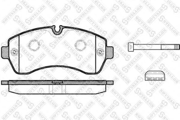 Тормозные колодки STELLOX 1254 000-SX
