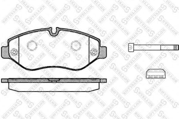 Тормозные колодки STELLOX 1256 000-SX